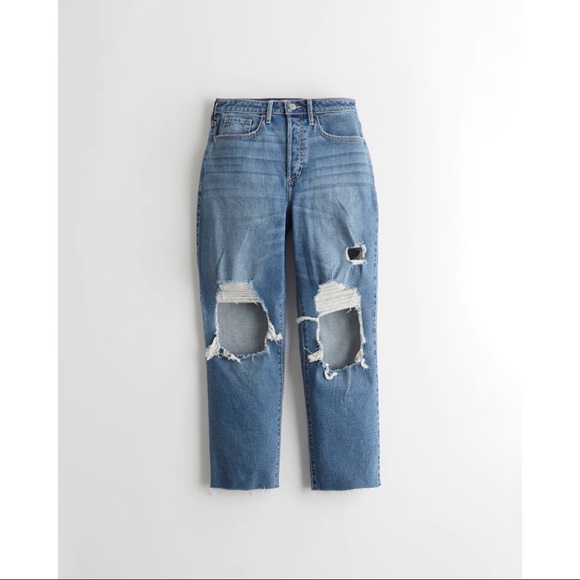 Hollister Curvy Ultra High-Rise Vintage Straight Jeans - Picture 5 of 5